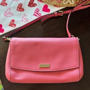 Kate Spade Fuchsia Crossbody Bag with Chain